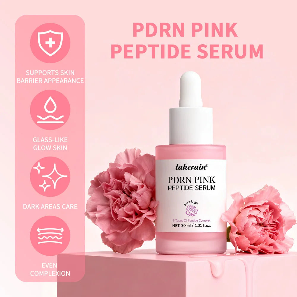 Pink Peptide Face Serum – Hydrating, Brightening Care