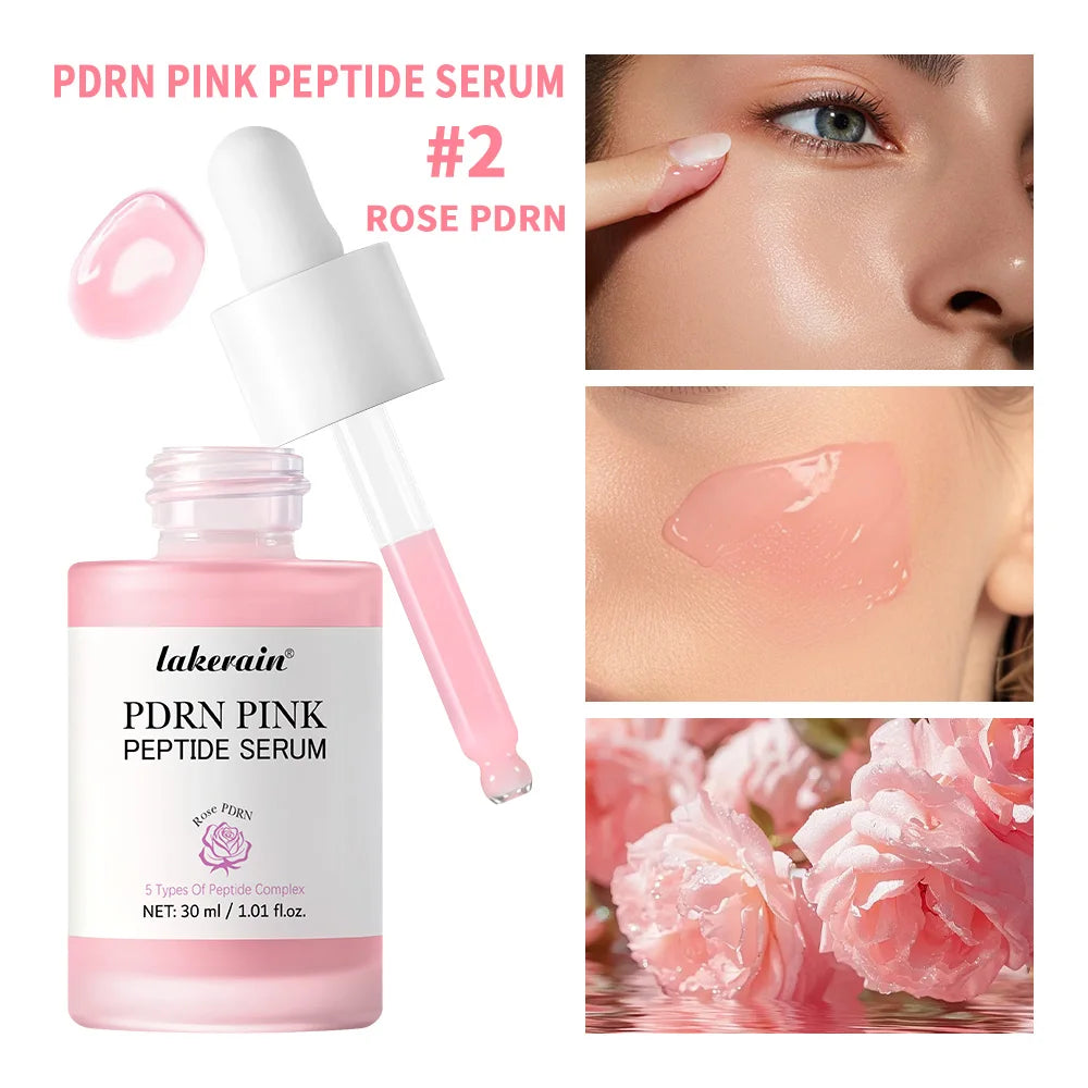 Pink Peptide Face Serum – Hydrating, Brightening Care